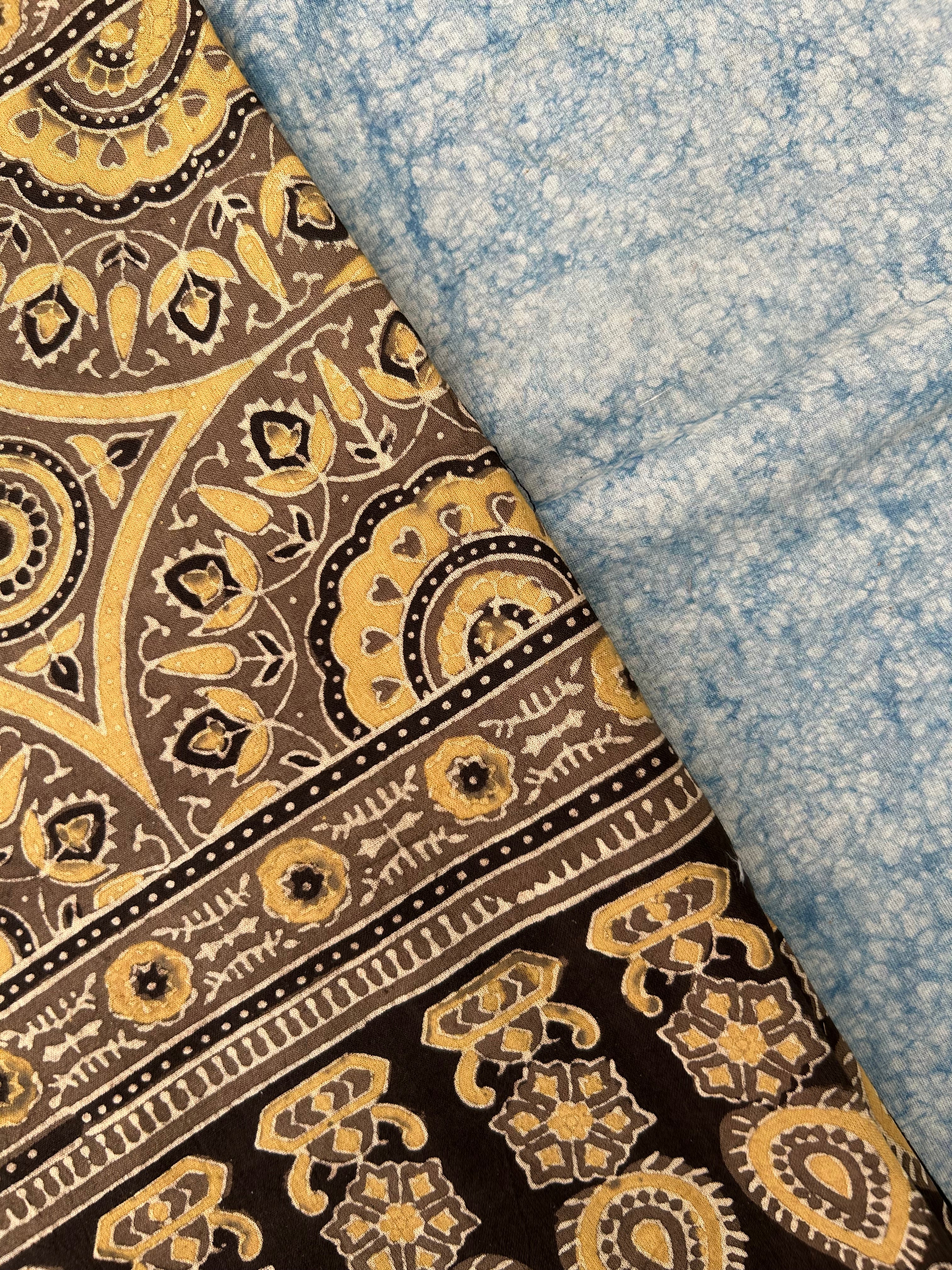 Natural Dyes Hand Block Ajrakh Dupatta