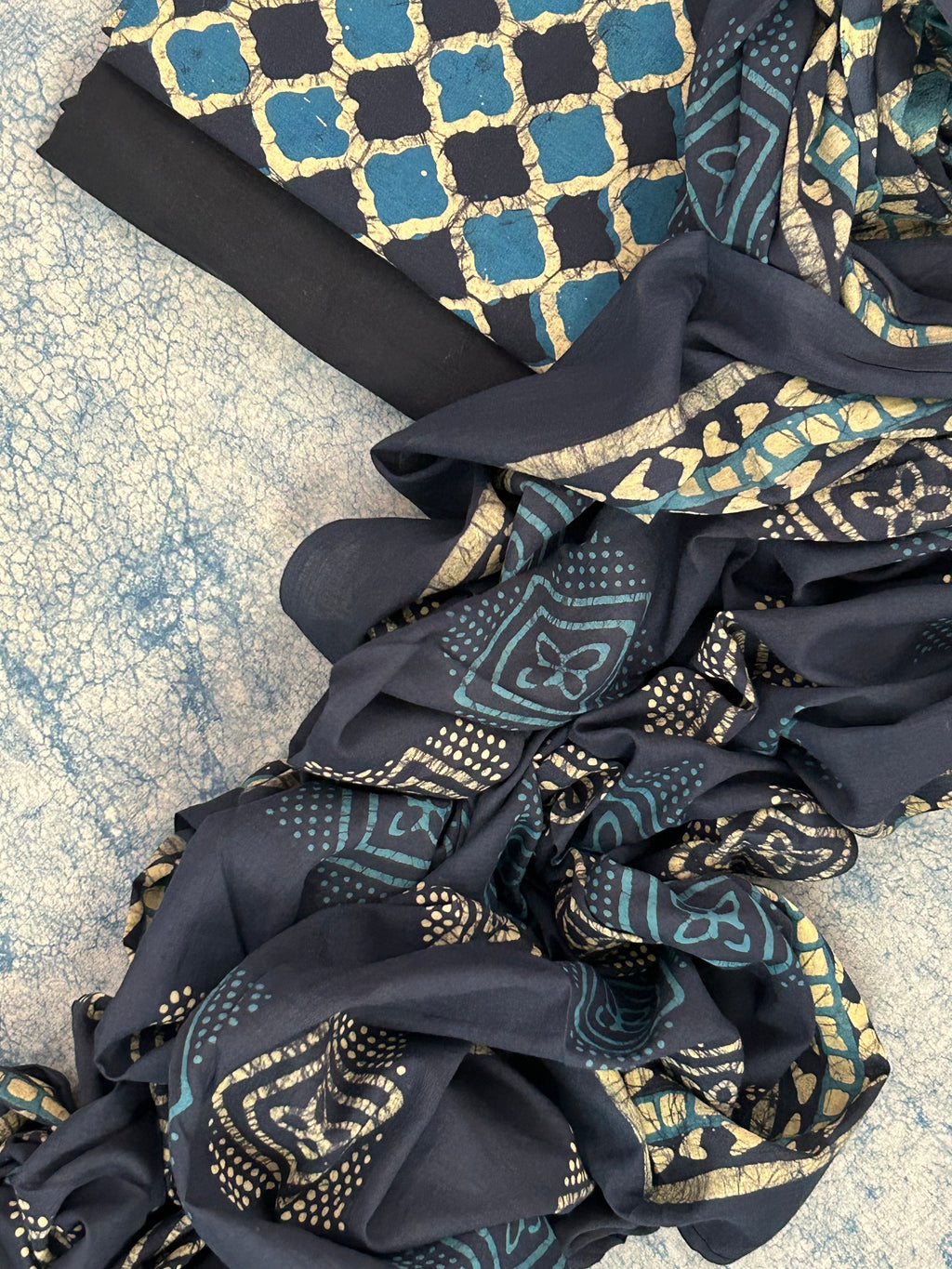 Handblock Batik Cotton Suit