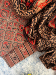 Natural Dyes Handblock Ajrakh Cotton Suit