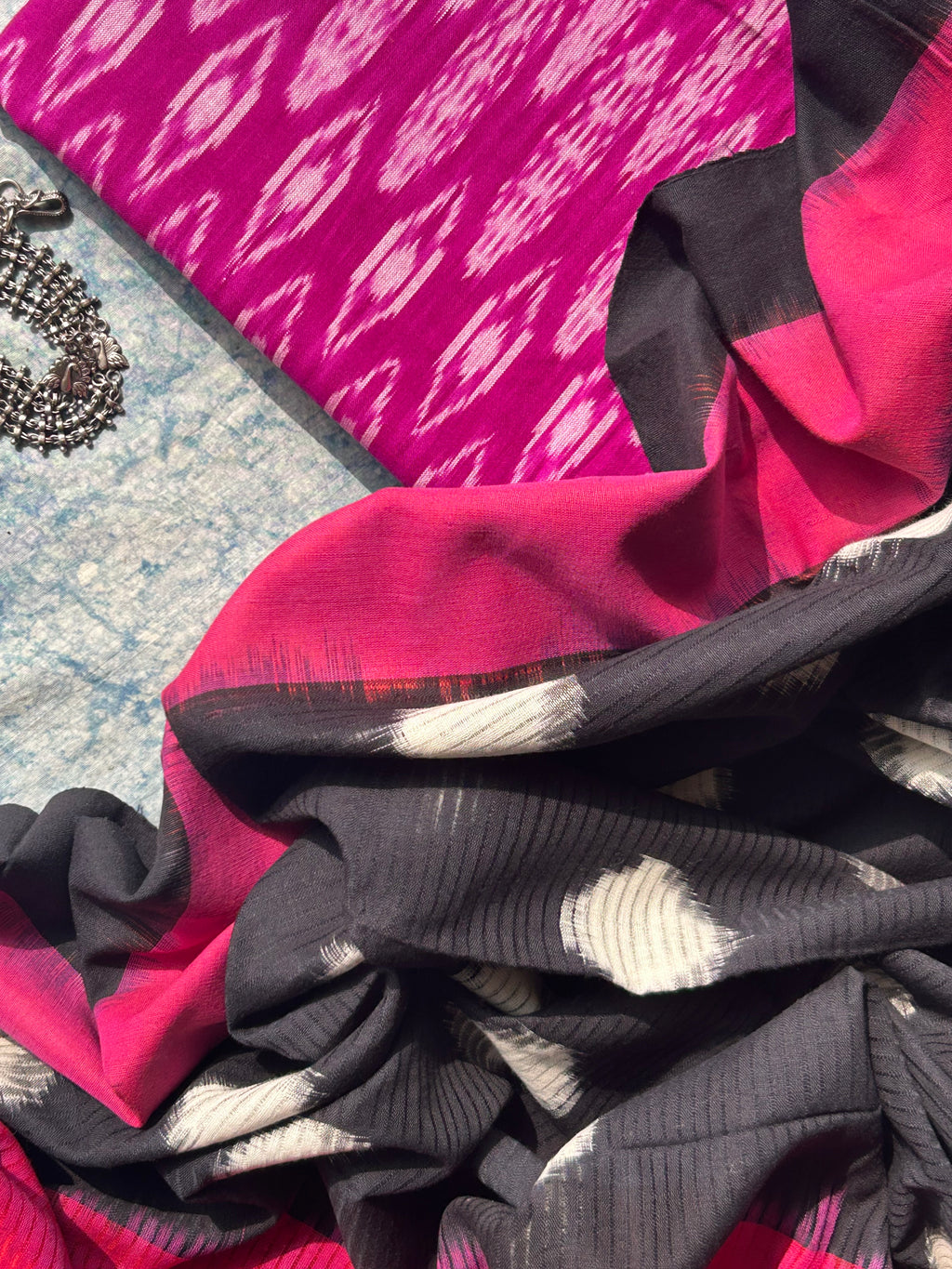 Handwoven Ikat Kurta Dupatta Set