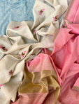 Handwoven Chikankari Work Maheshwari Set