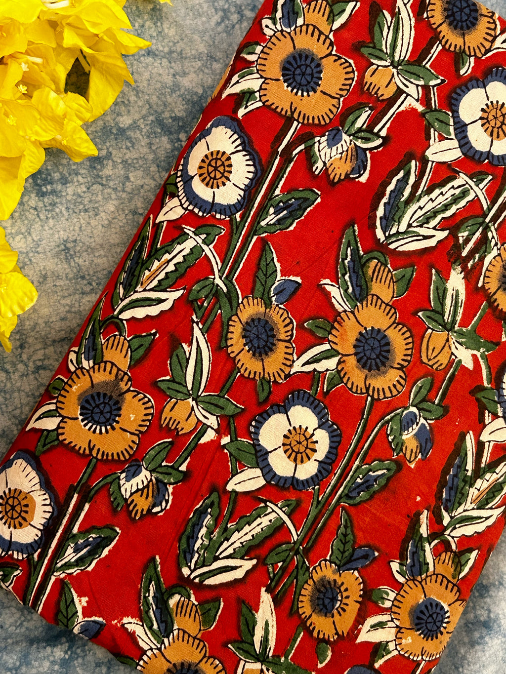 Handblock Print 2.5m Cotton Fabric