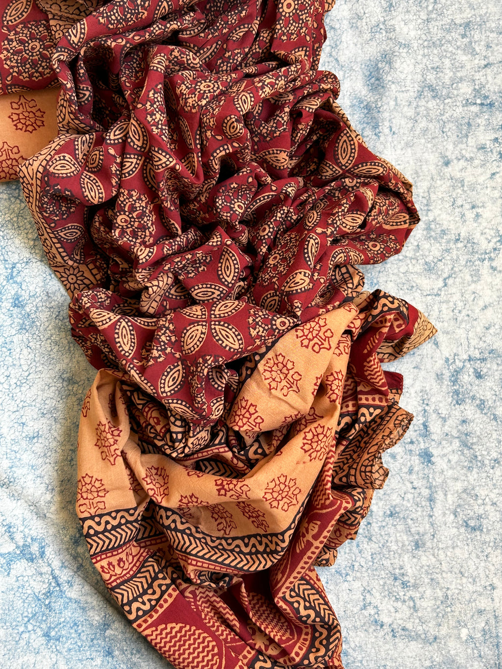 Natural Dyed Bagh Block Print Cotton Suit