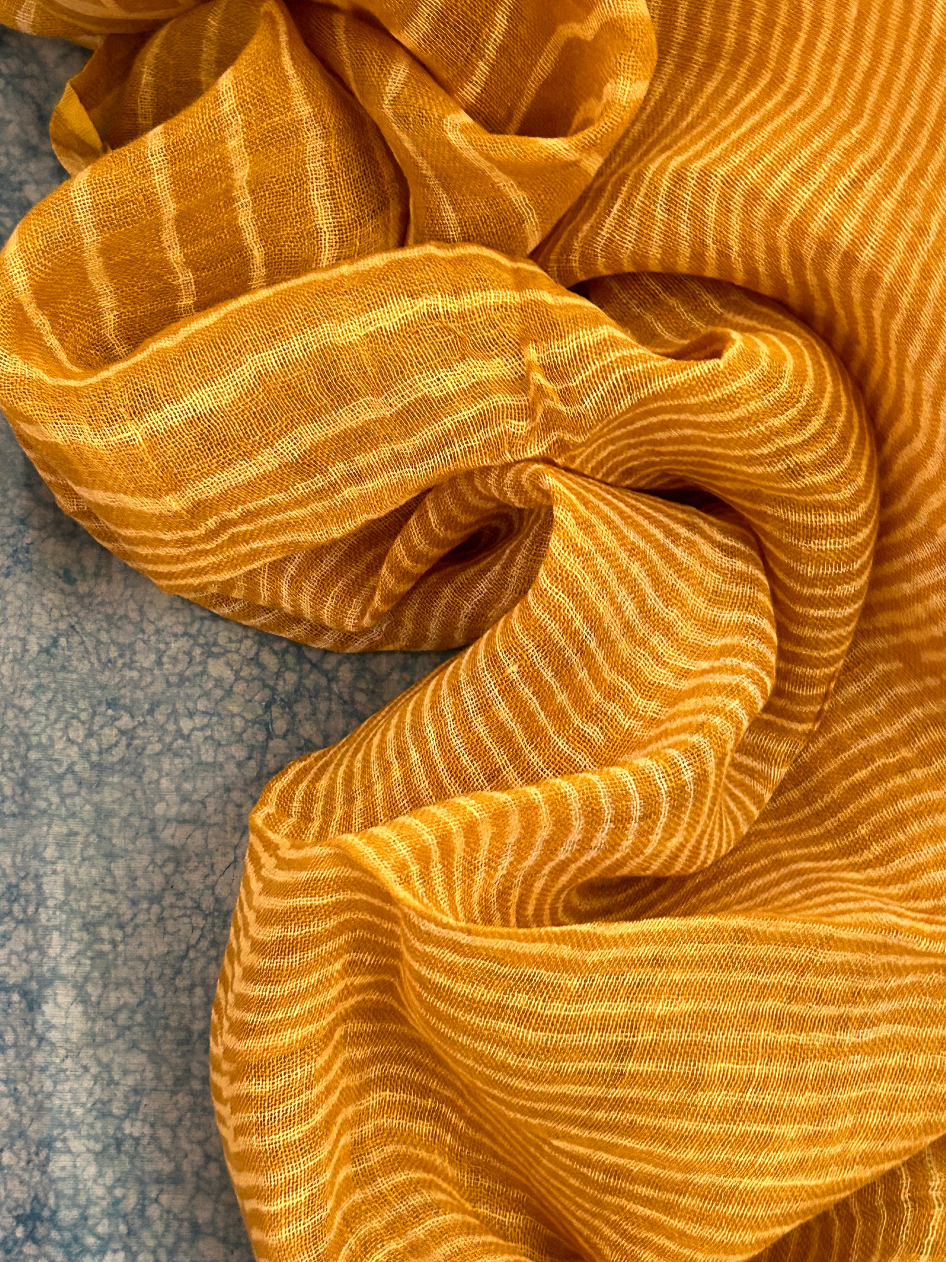 Handcrafted Linen Kurta Dupatta Set