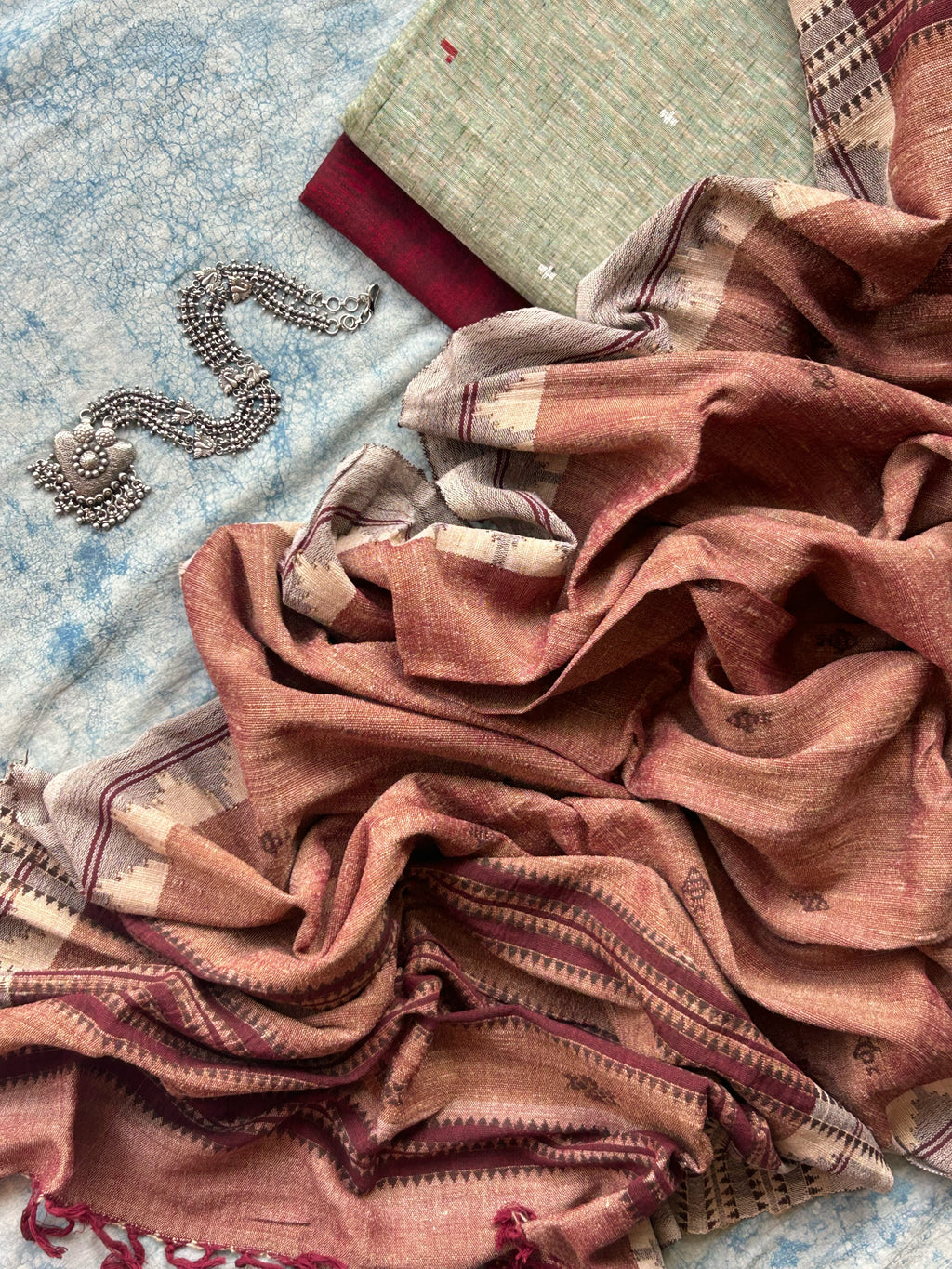 Aadhya - Handspun and Handwoven Ponduru Cotton and Kotpad Set