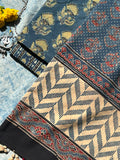 Natural Dyes Handblock Ajrakh Cotton Suit