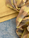 Handwoven Maheshwari Kurta Dupatta Set - Light Yellow