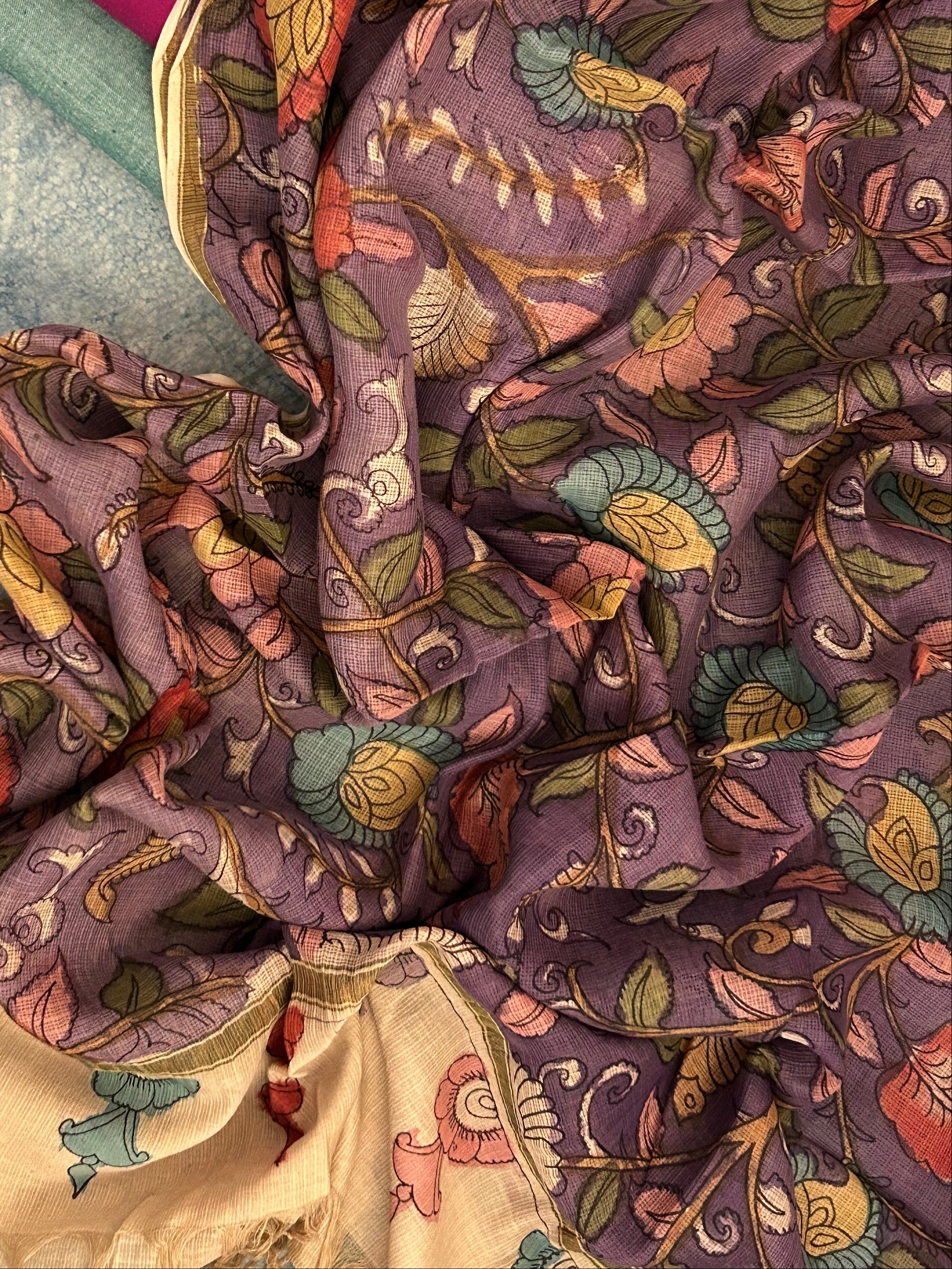 Handwoven Handpainted Kalamkari Set