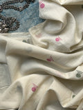 Sumukh - Handwoven Bengal Jamdani Fabric (740 INR/metre)