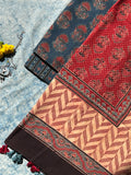 Natural Dyes Handblock Ajrakh Cotton Suit