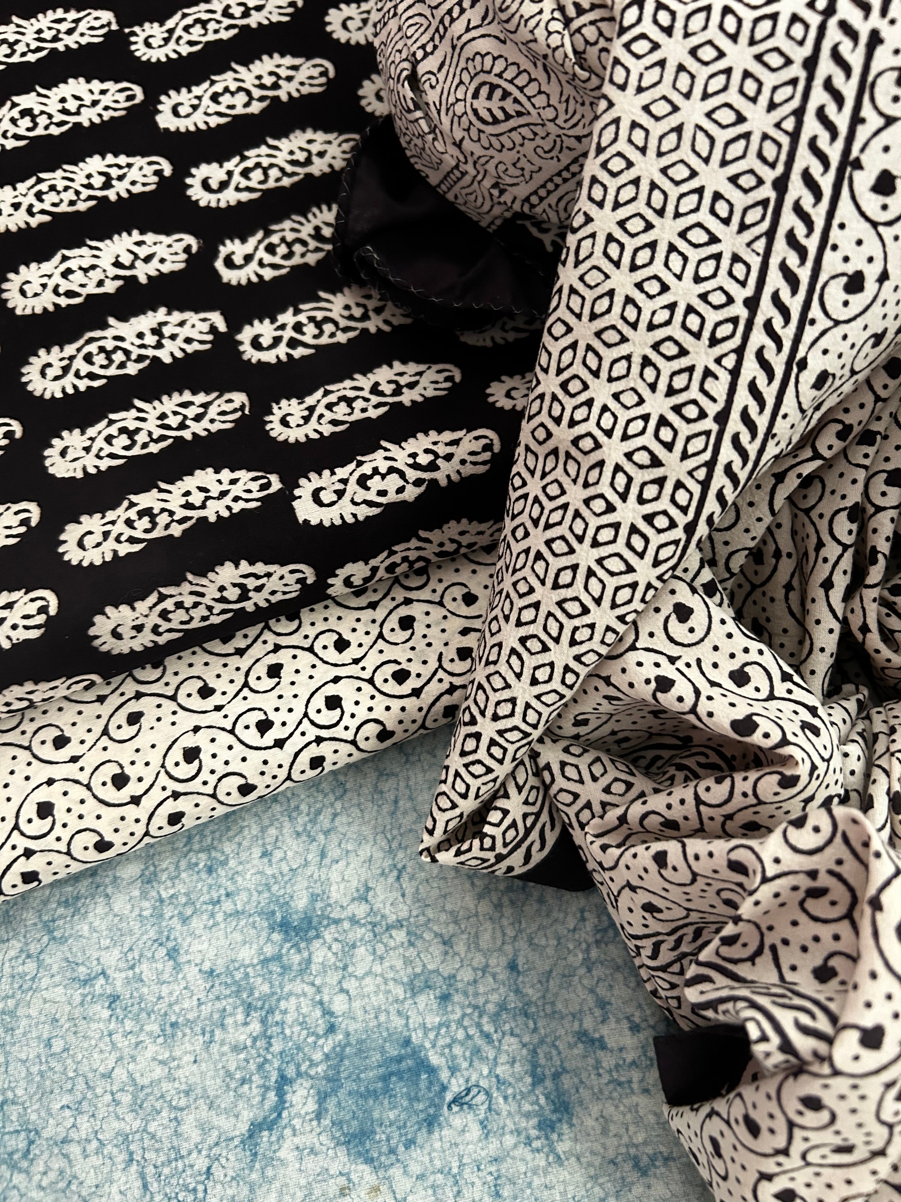 Natural Dyed Bagh Block Print Cotton Suit