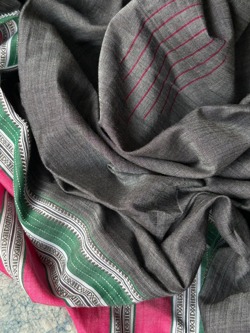 Utsav - Handwoven Telangana cotton and Ilkal Dupatta Set