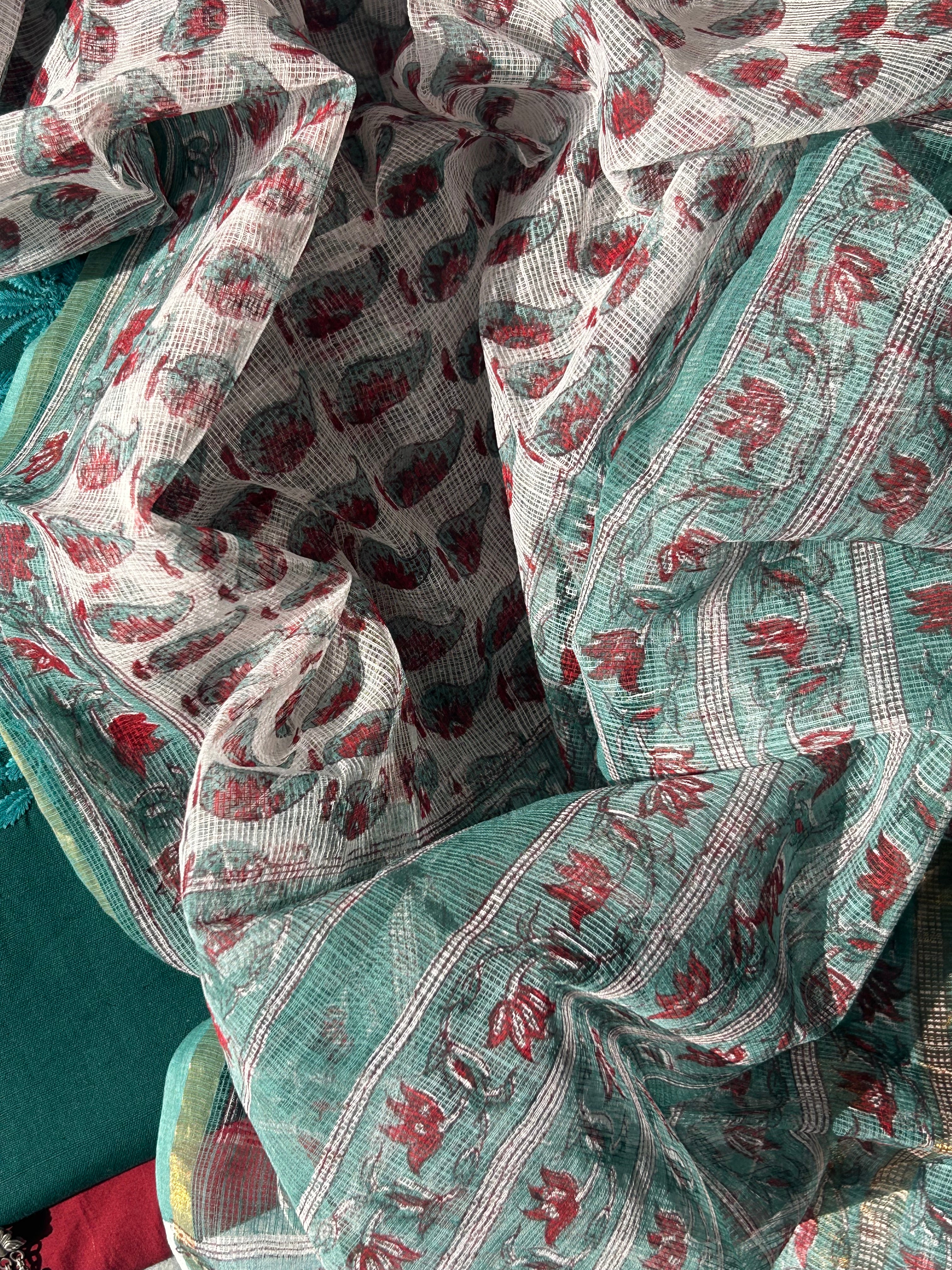 Hand Machine Embroidered Kurta Suit Set