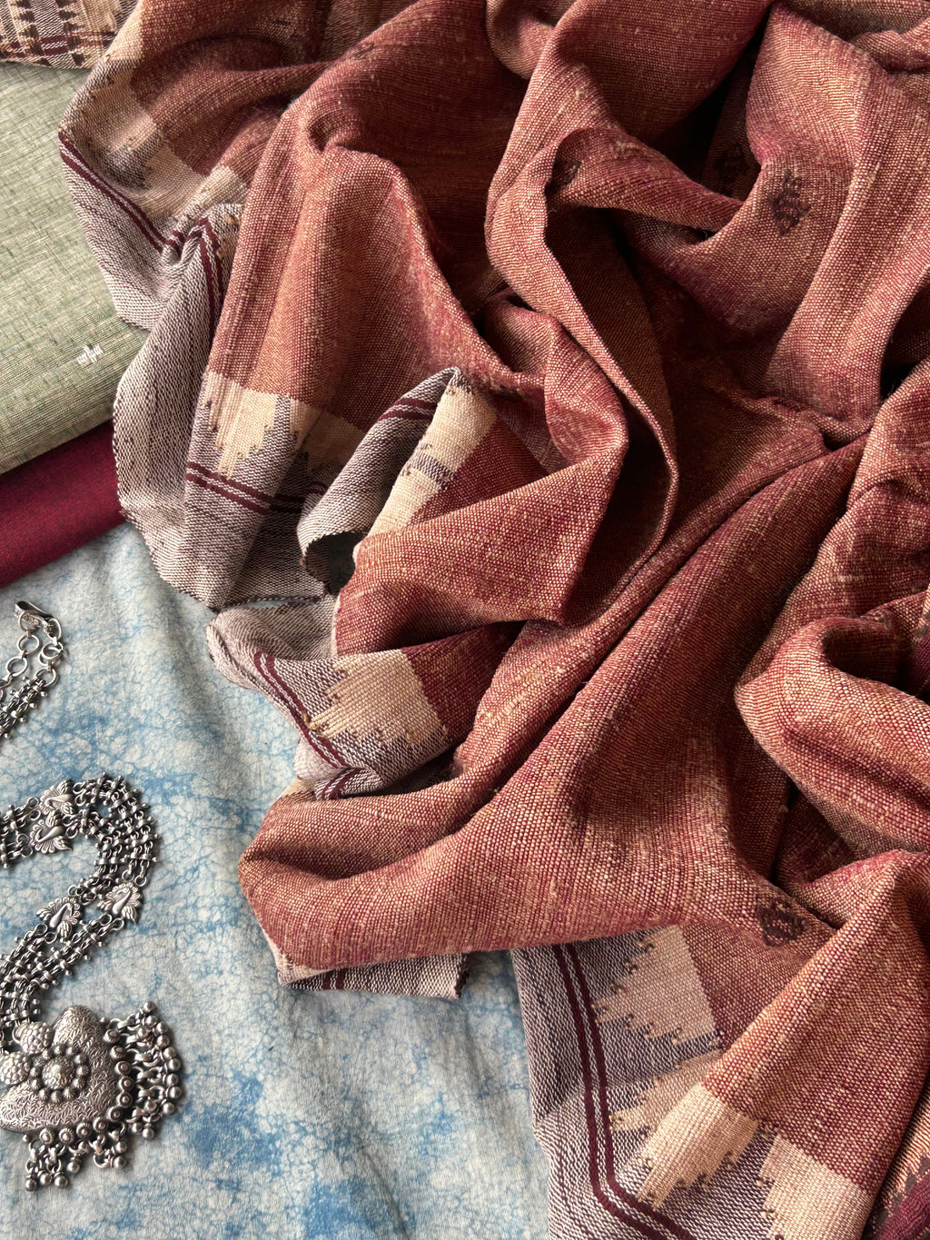 Aadhya - Handspun and Handwoven Ponduru Cotton and Kotpad Set