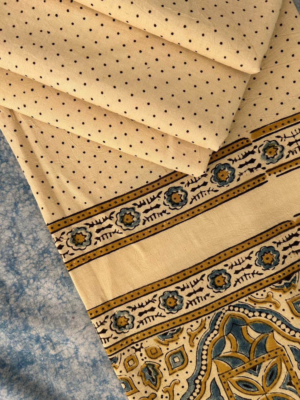 Natural Dyes Hand Block Ajrakh Dupatta