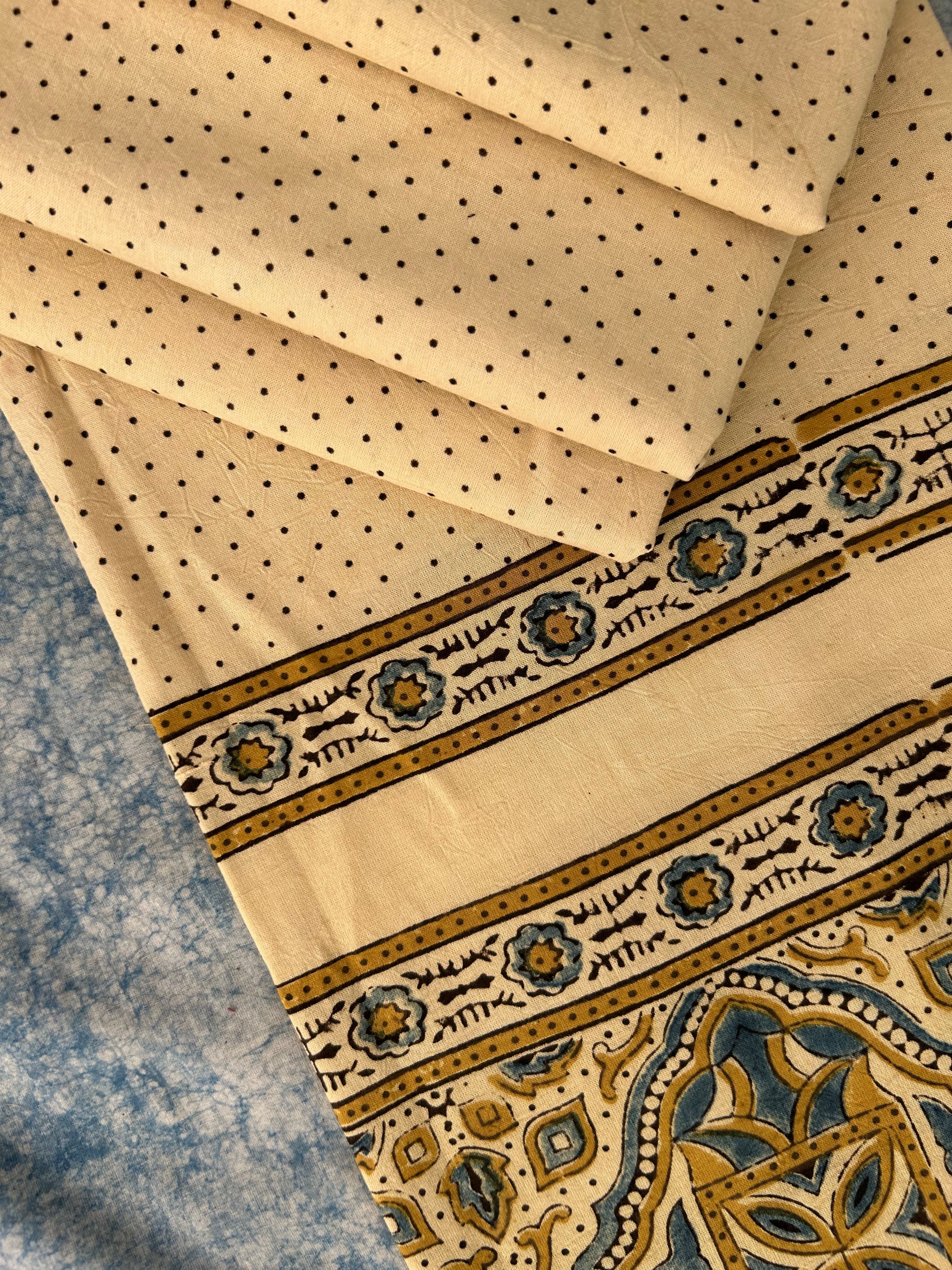 Natural Dyes Hand Block Ajrakh Dupatta