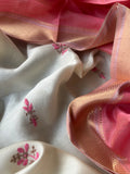 Handwoven Chikankari Work Maheshwari Set