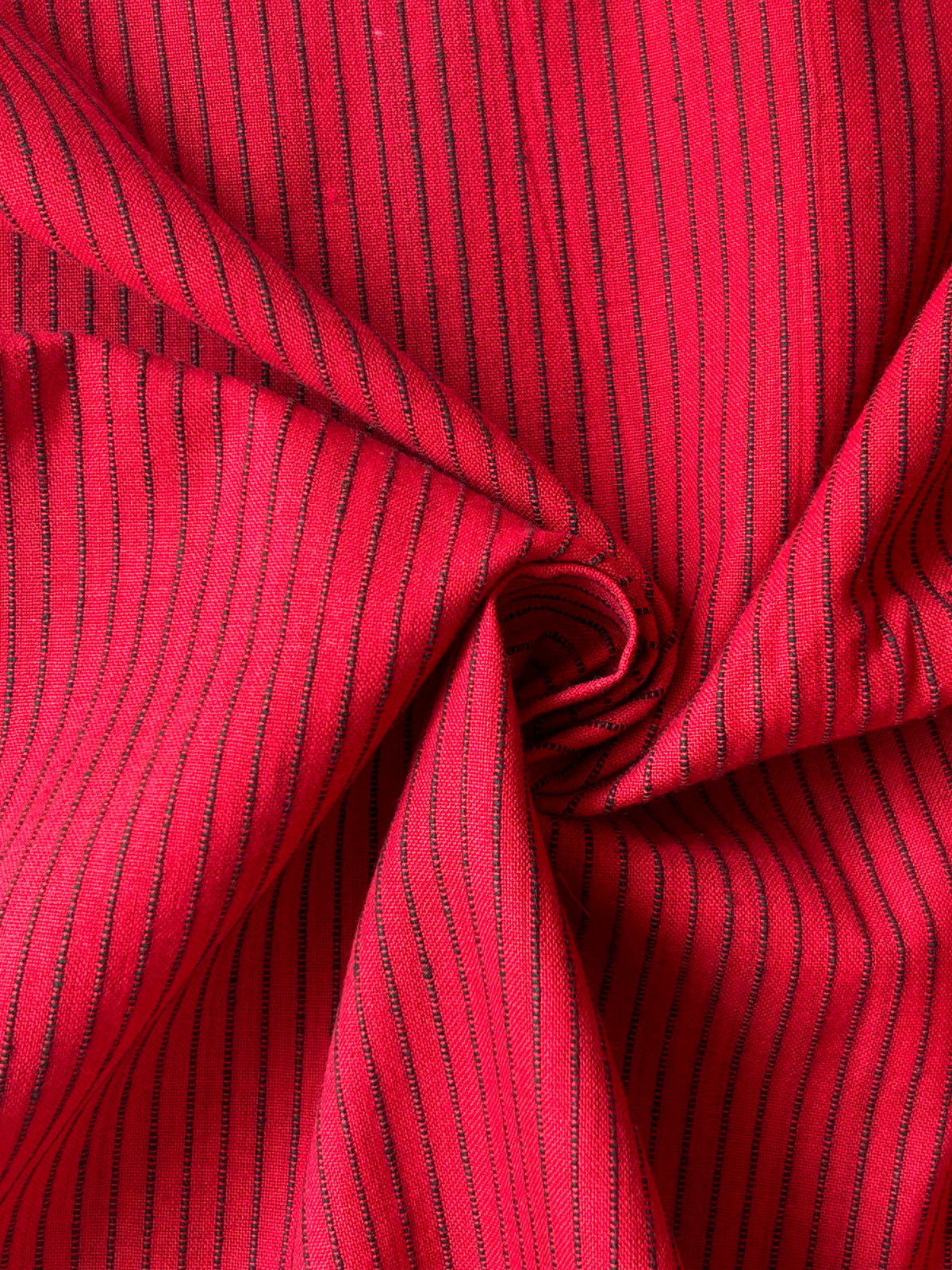 Handwoven 2.5m Fabric - Rose Red