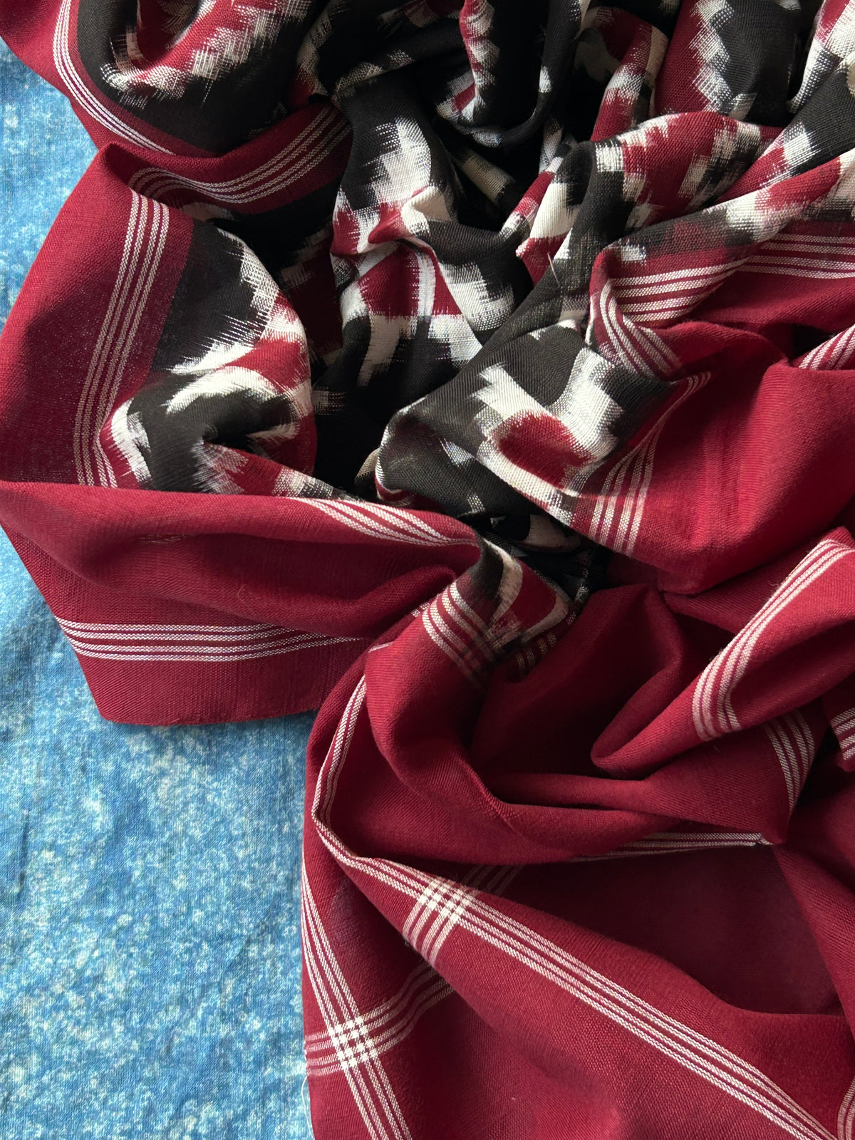 Anuraaga - Handwoven Ikath Kurta Dupatta Set