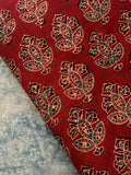 Natural Dyes Handblock Ajrakh Cotton Fabric 400 INR/metre