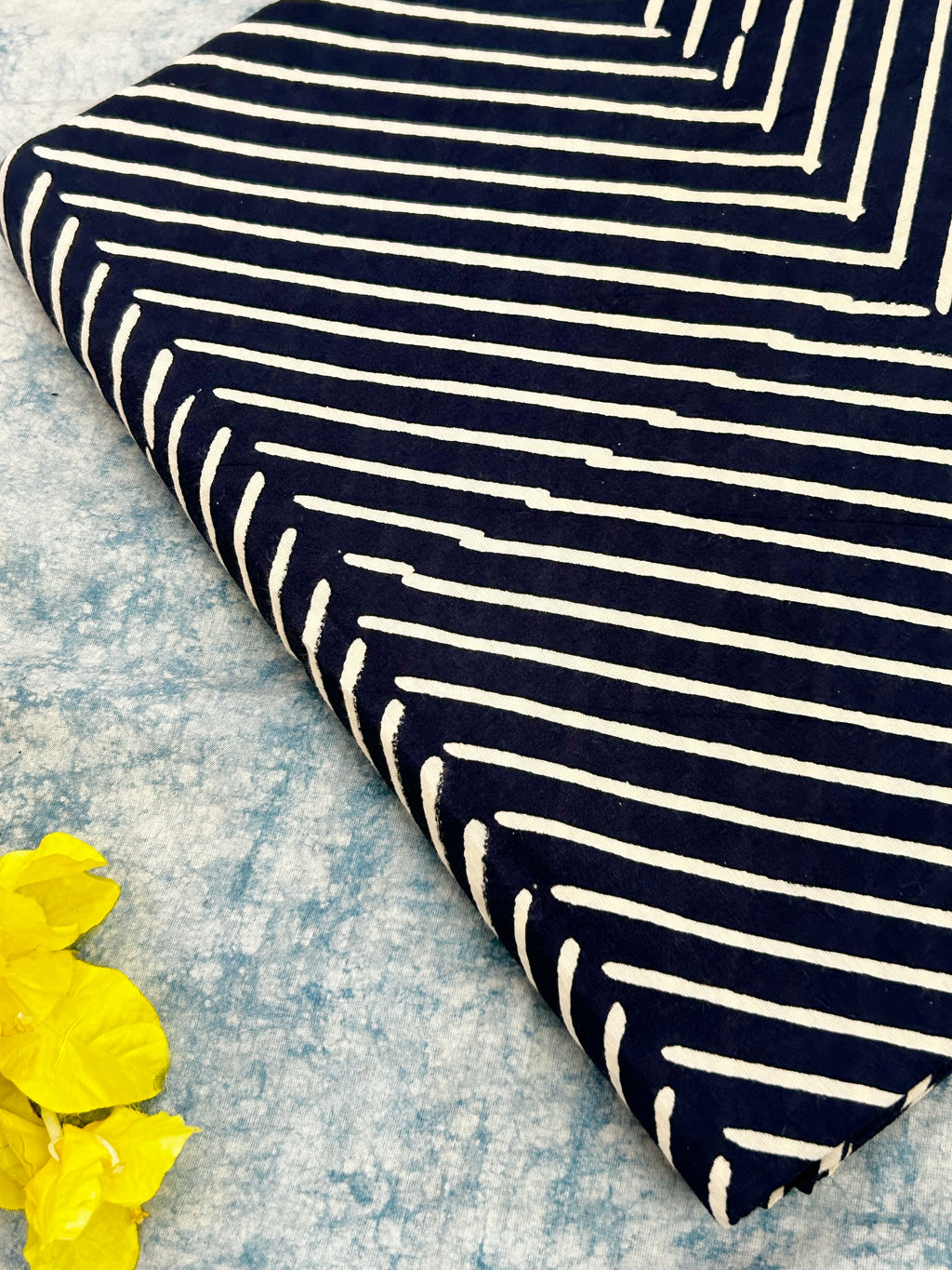 Handblock Print  Cotton Fabric (3.5m)