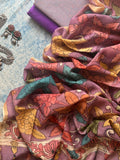 Aparajita - Handwoven Handpainted Kalamkari Set