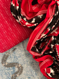 Handwoven Ikat Kurta Telia Dupatta Set