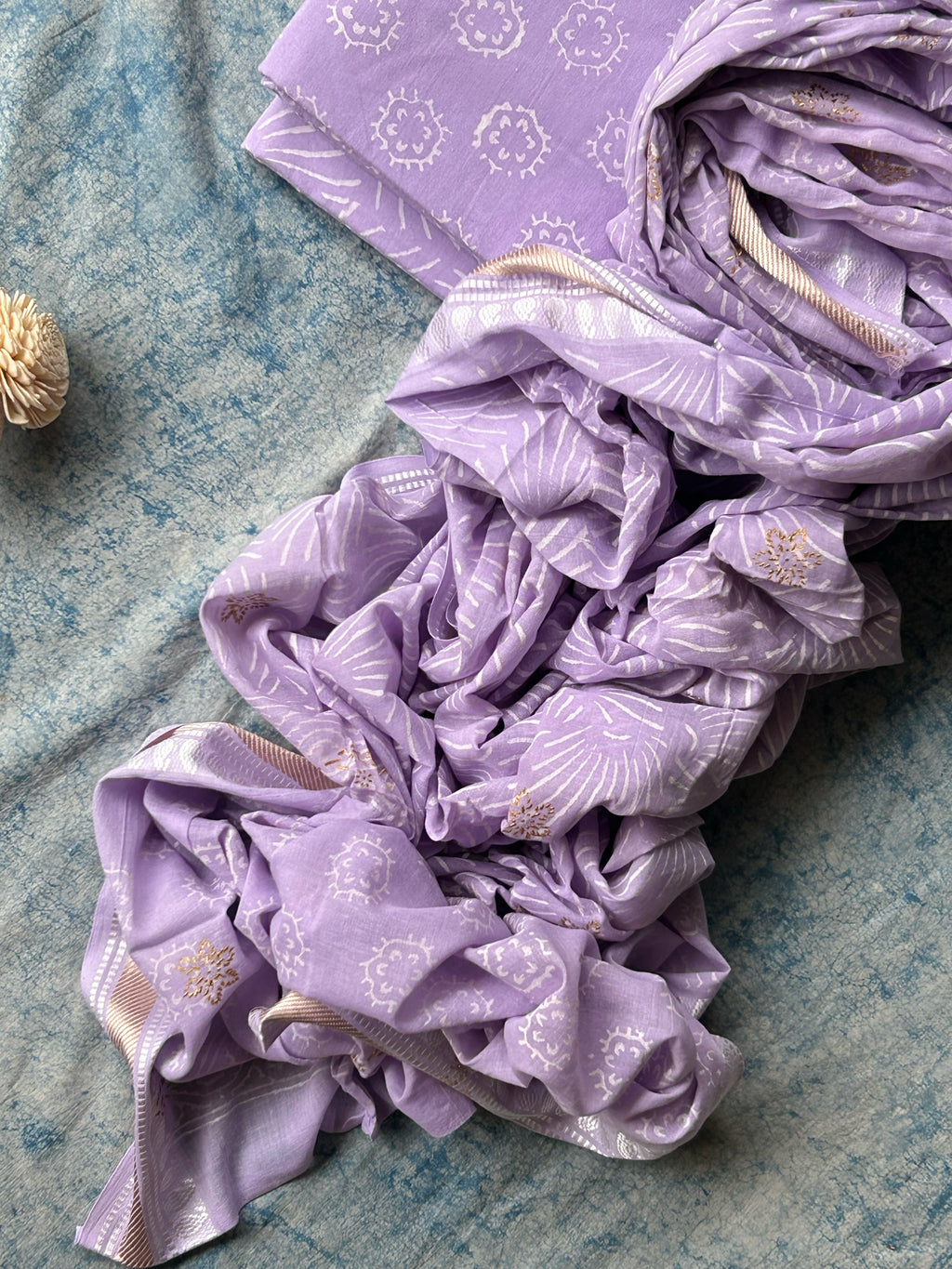 Handblock Azo-free Dye Cotton Suit Set