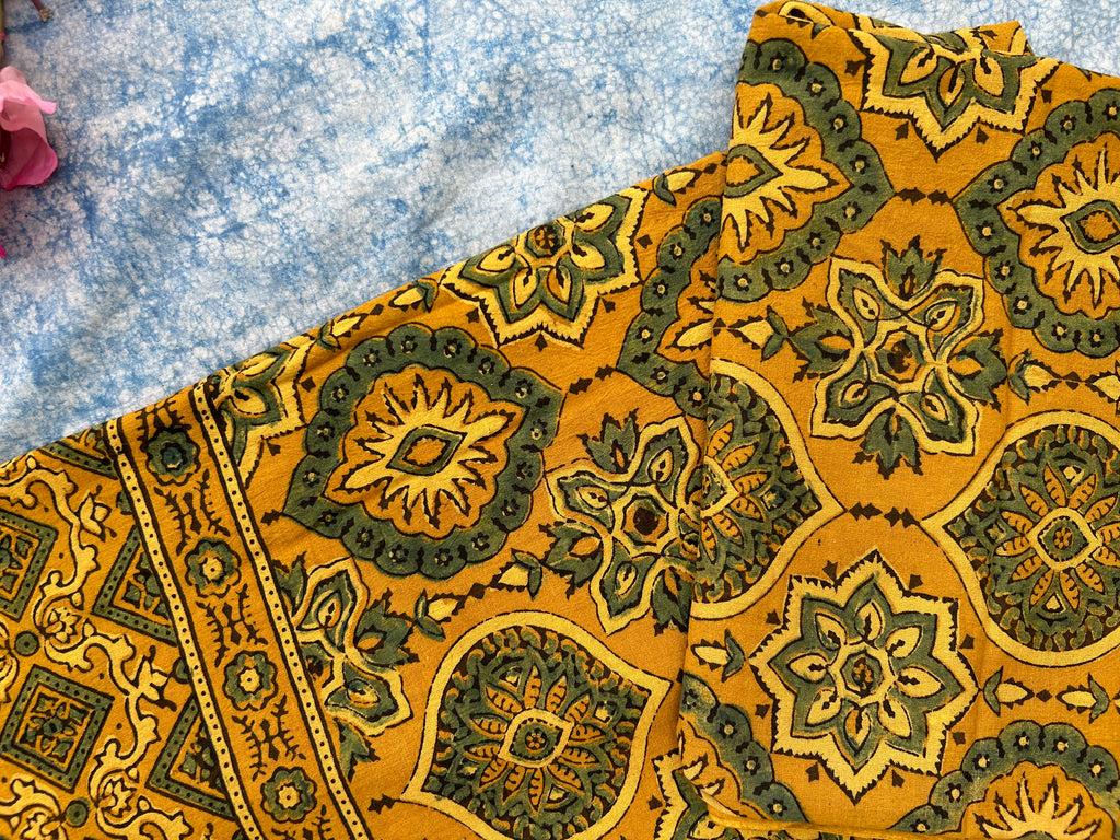 Natural Dyes Hand Block Ajrakh Dupatta
