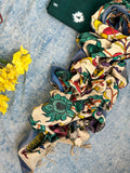Handwoven Handcrafted Kalamkari Double Ikat Kurta Dupatta Set