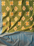 Handwoven Ikat Kurta Dupatta Set