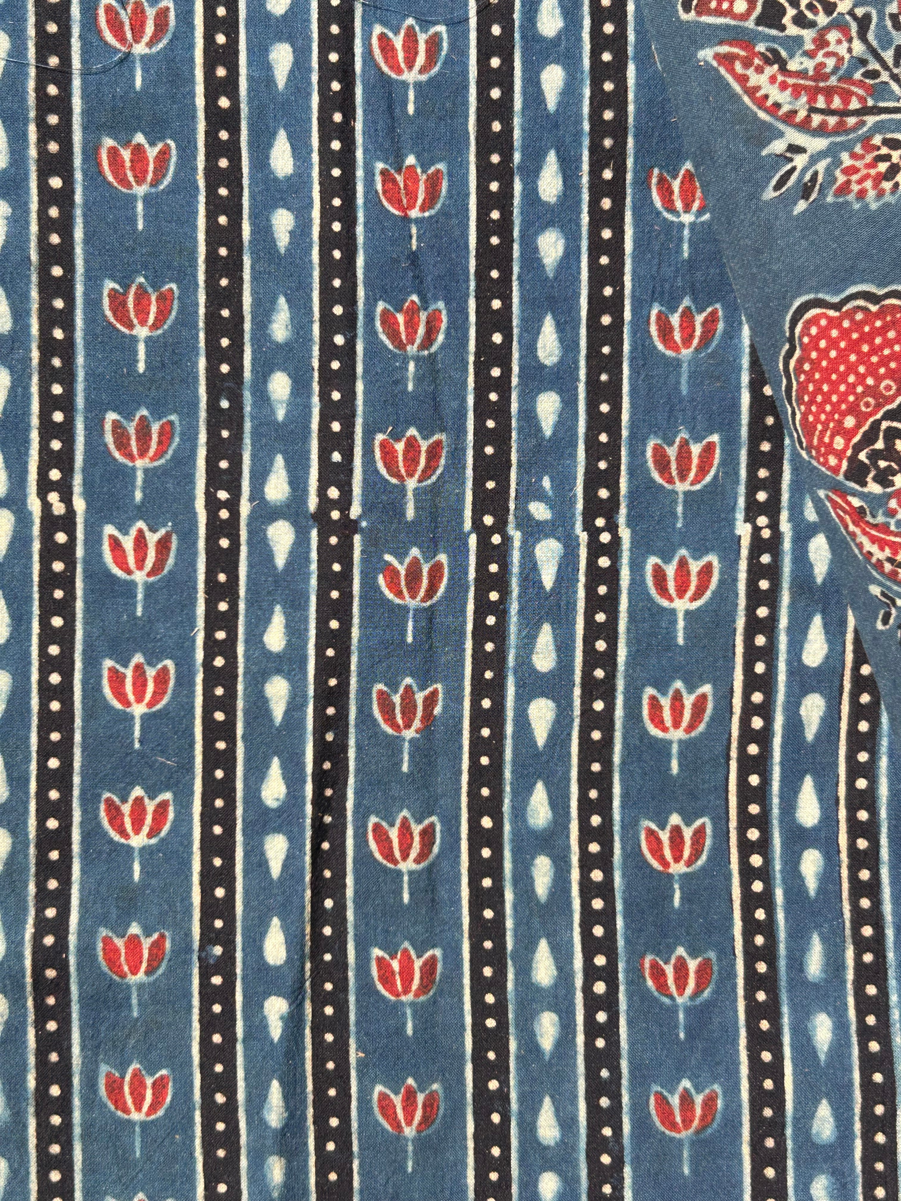Natural Dyes Handblock Ajrakh Cotton Suit