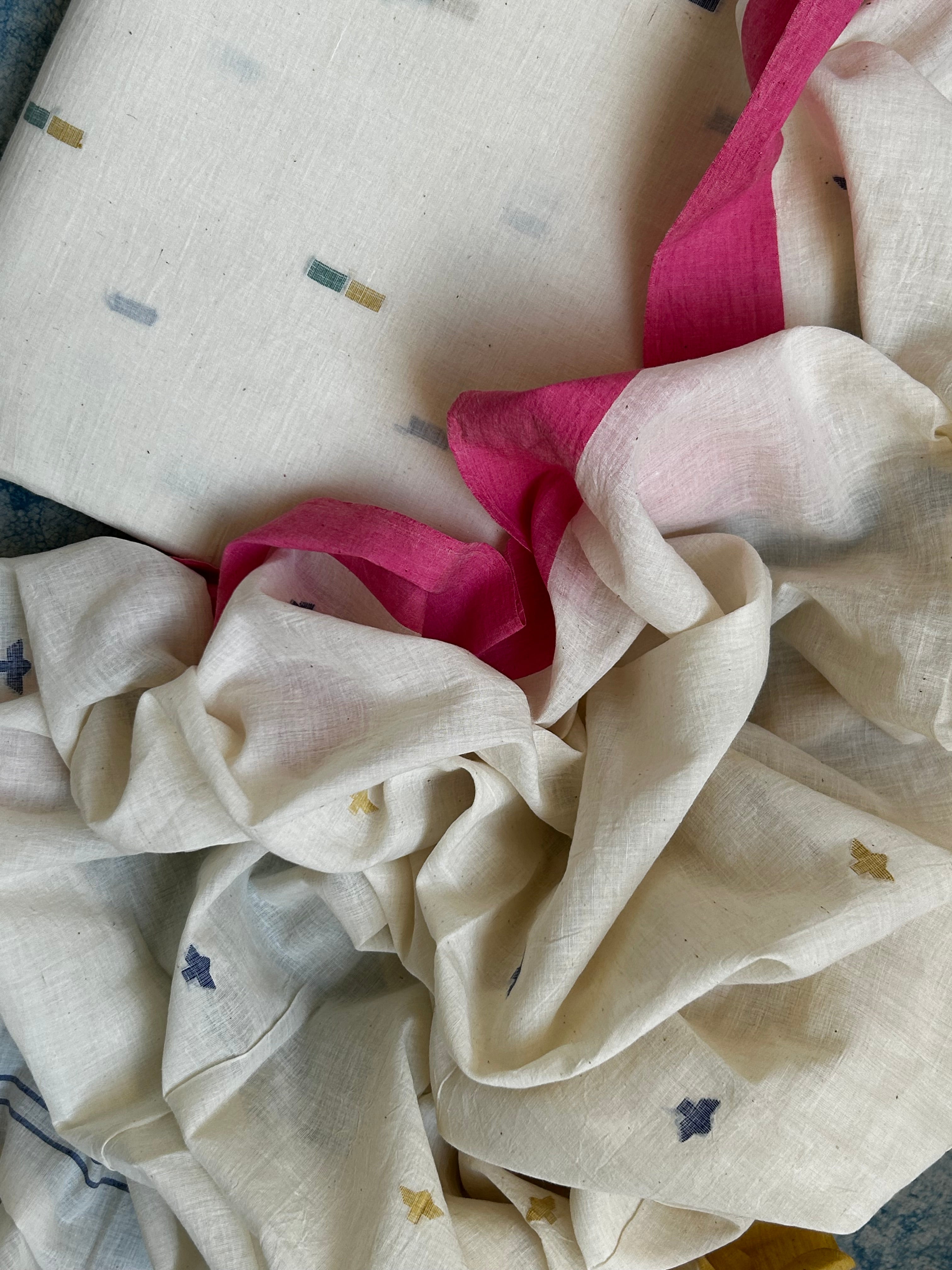 Mogra - Handwoven Bengal Jamdani Kurta Dupatta set