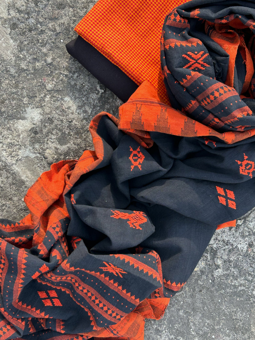 Saanjh - Handspun Handwoven Kotpad & Telangana Cotton Suit Set