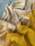 Handwoven Chikankari Work Maheshwari Set