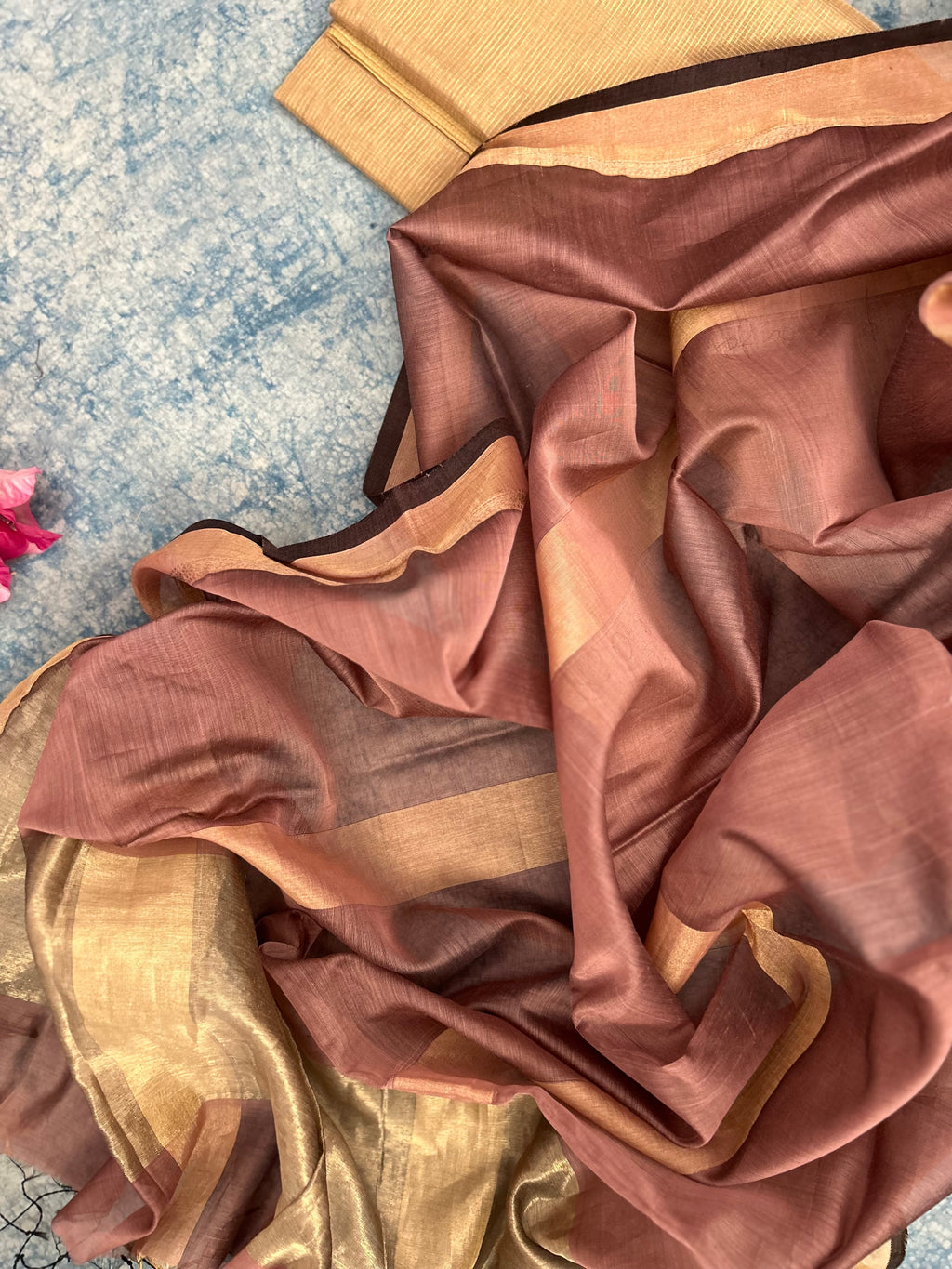 Handwoven Maheshwari Kurta dupatta set