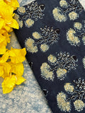 Handblock Ajrakh Cotton Blouse Fabric