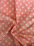 Handblock Printed Azofree dye cotton - Peach (2.4m)