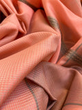 Handwoven Maheshwari Kurta Dupatta Set - Blushing Peach
