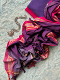 Ulhaas - Handwoven Telangana cotton and Ilkal Dupatta Set