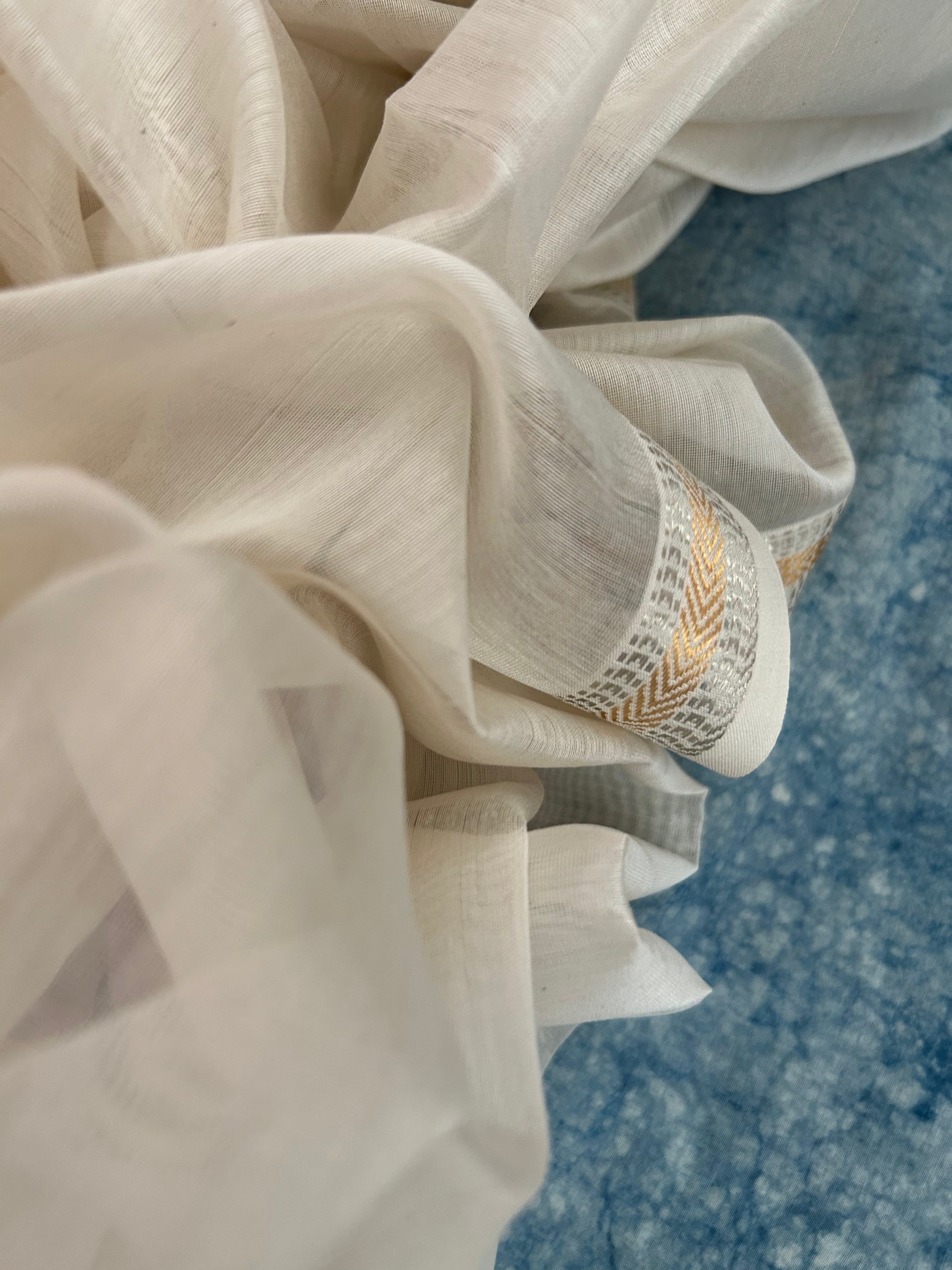 Handwoven Maheshwari Kurta Dupatta Set