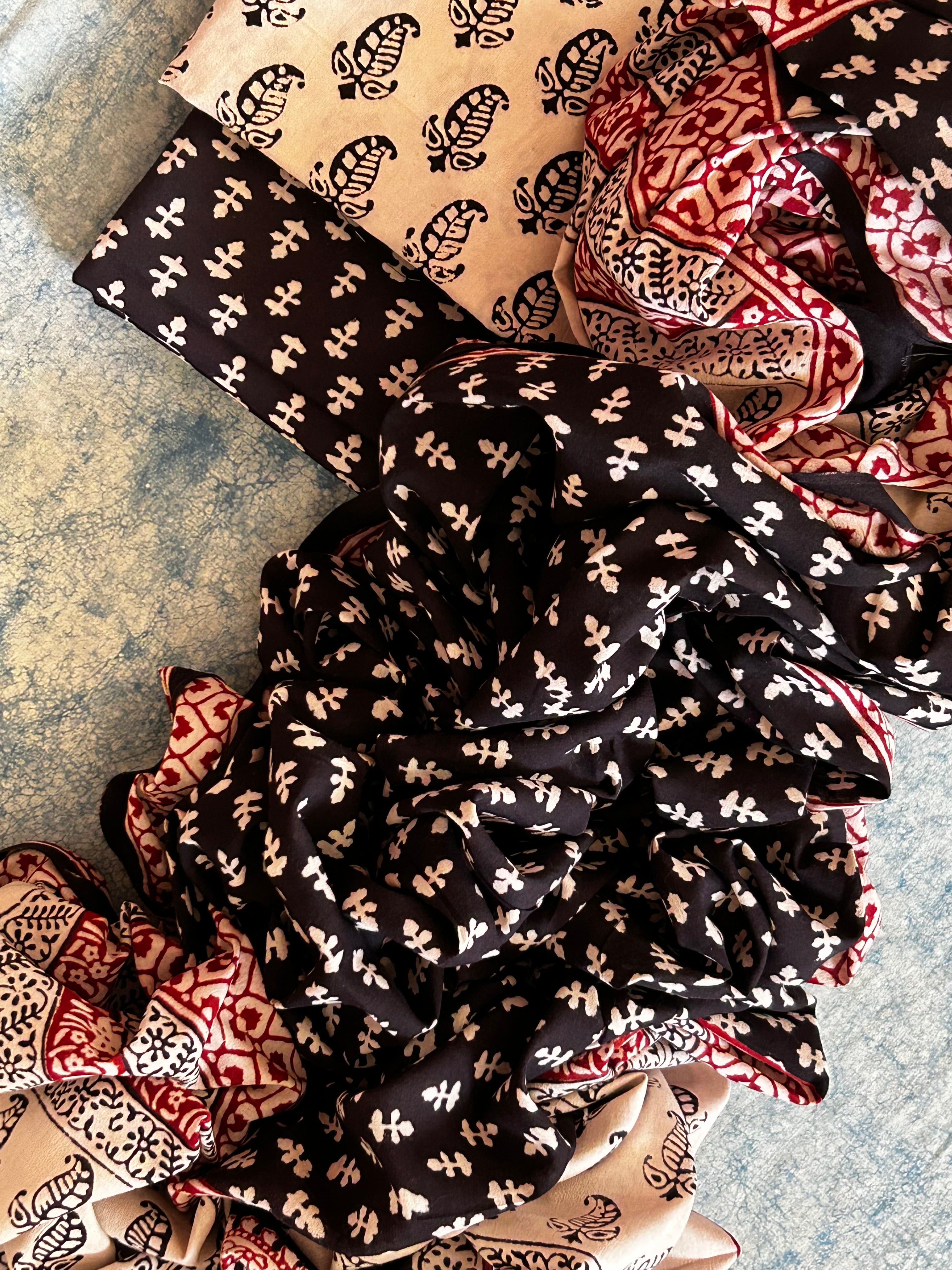 Natural Dyed Bagh Block Print Cotton Suit