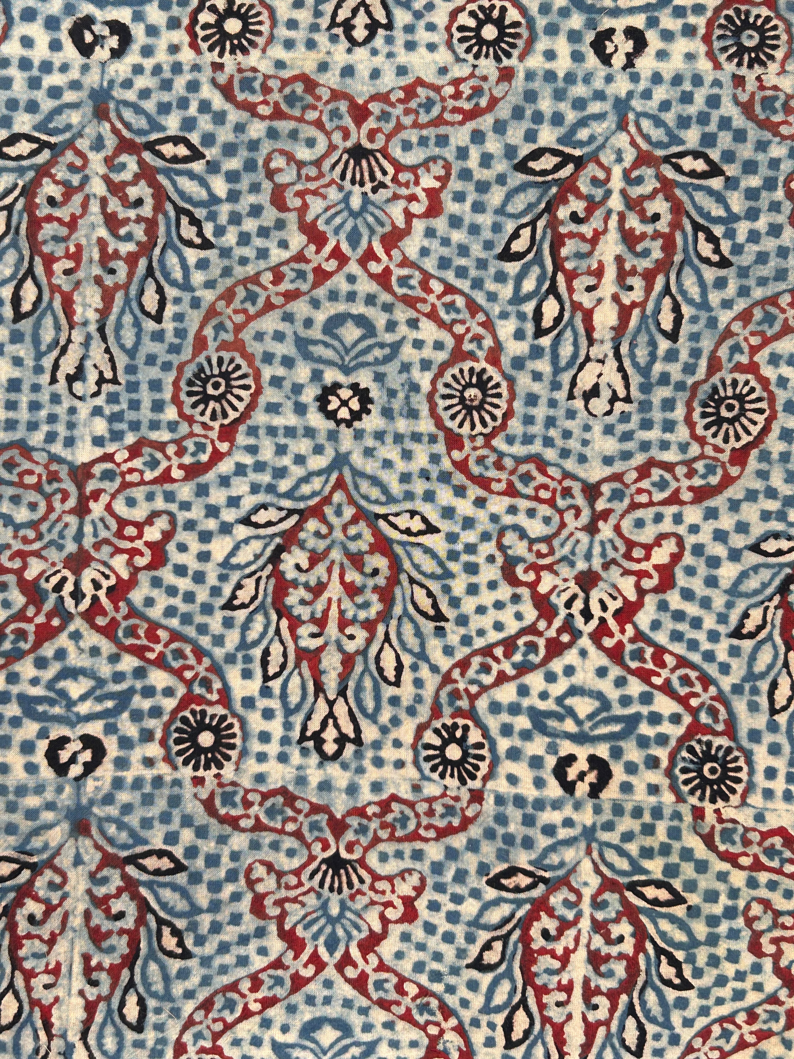 Natural Dyes Handblock Ajrakh Cotton Suit