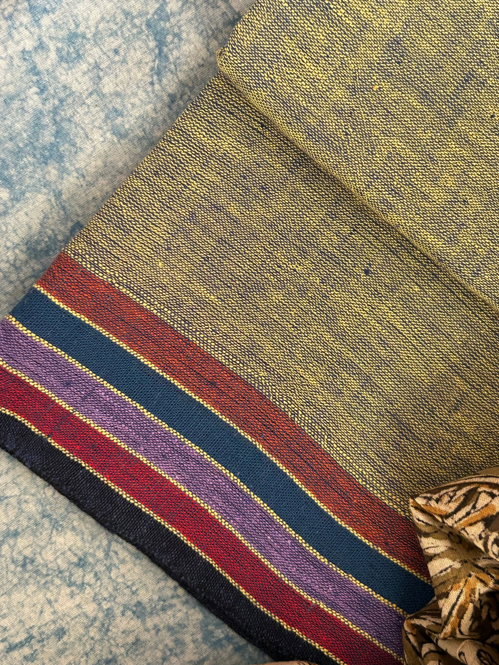 Handwoven Handcrafted Bhujodi Kala Cotton Kalamkari Kurta Dupatta Set