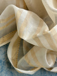 Handwoven Maheshwari Kurta Dupatta Set -Ivory & Gold
