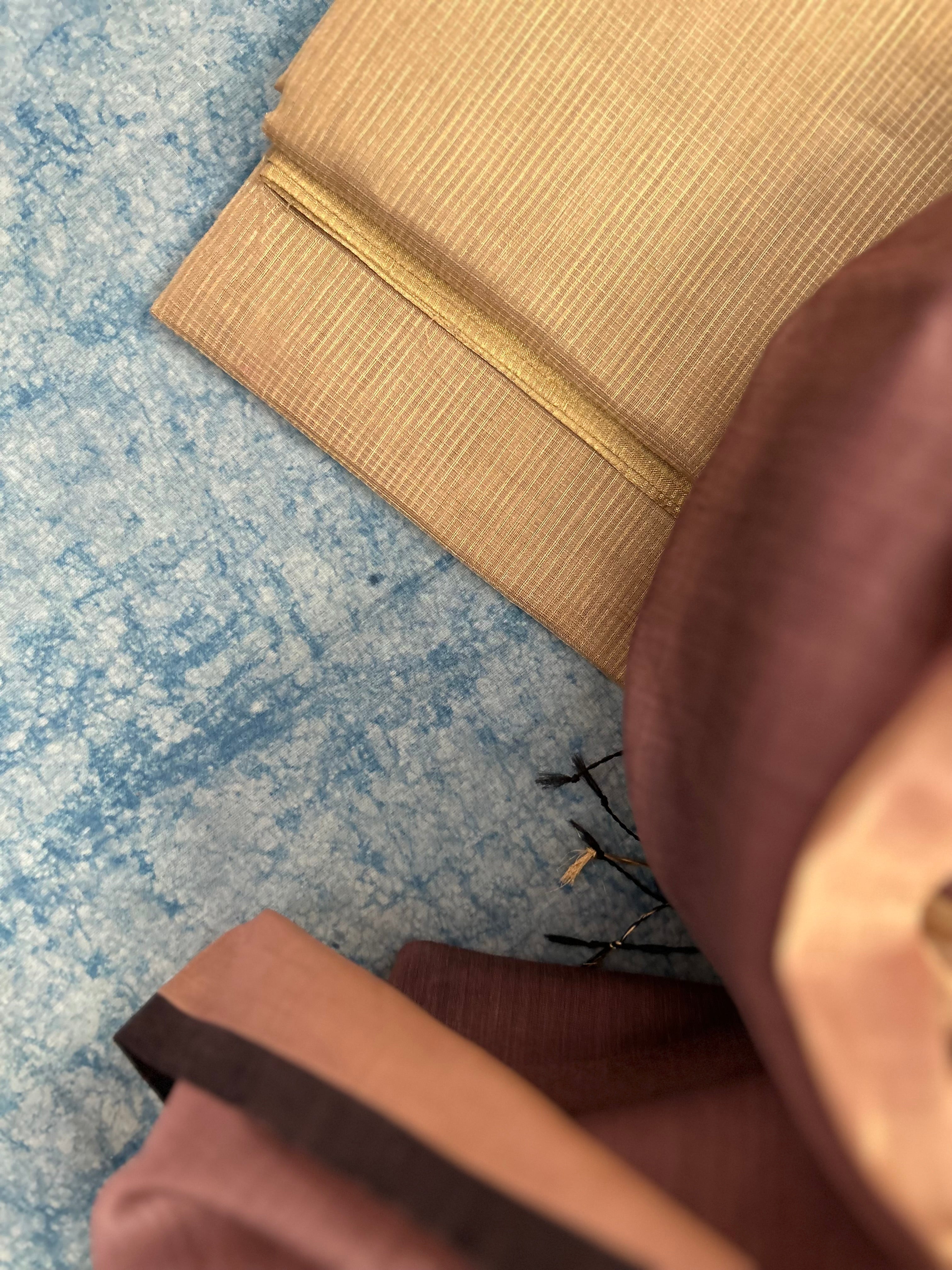 Handwoven Maheshwari Kurta dupatta set