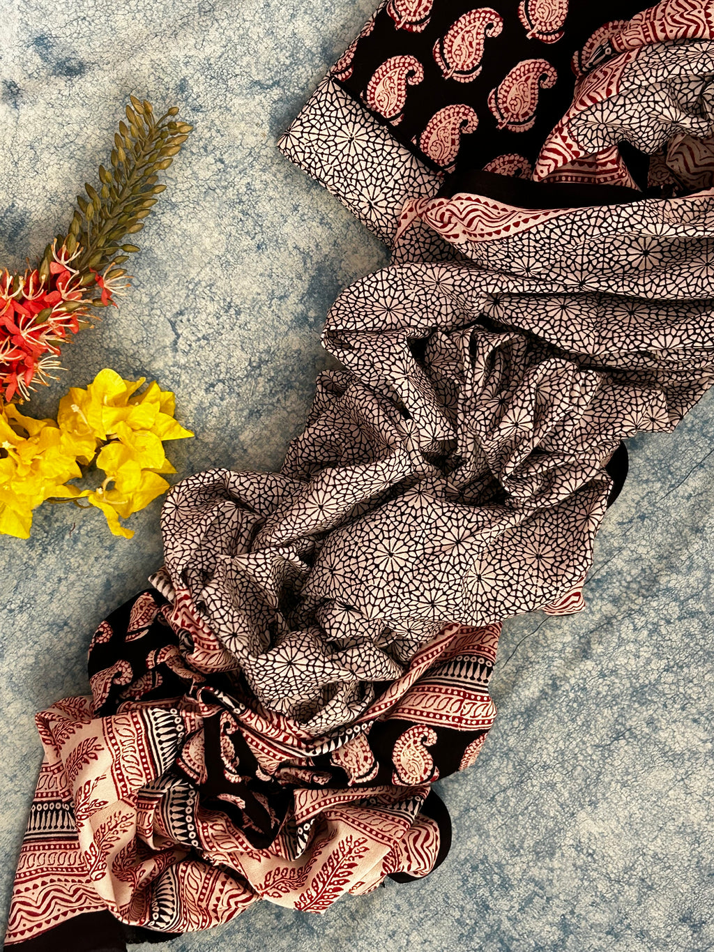 Natural Dyed Bagh Block Print Cotton Suit