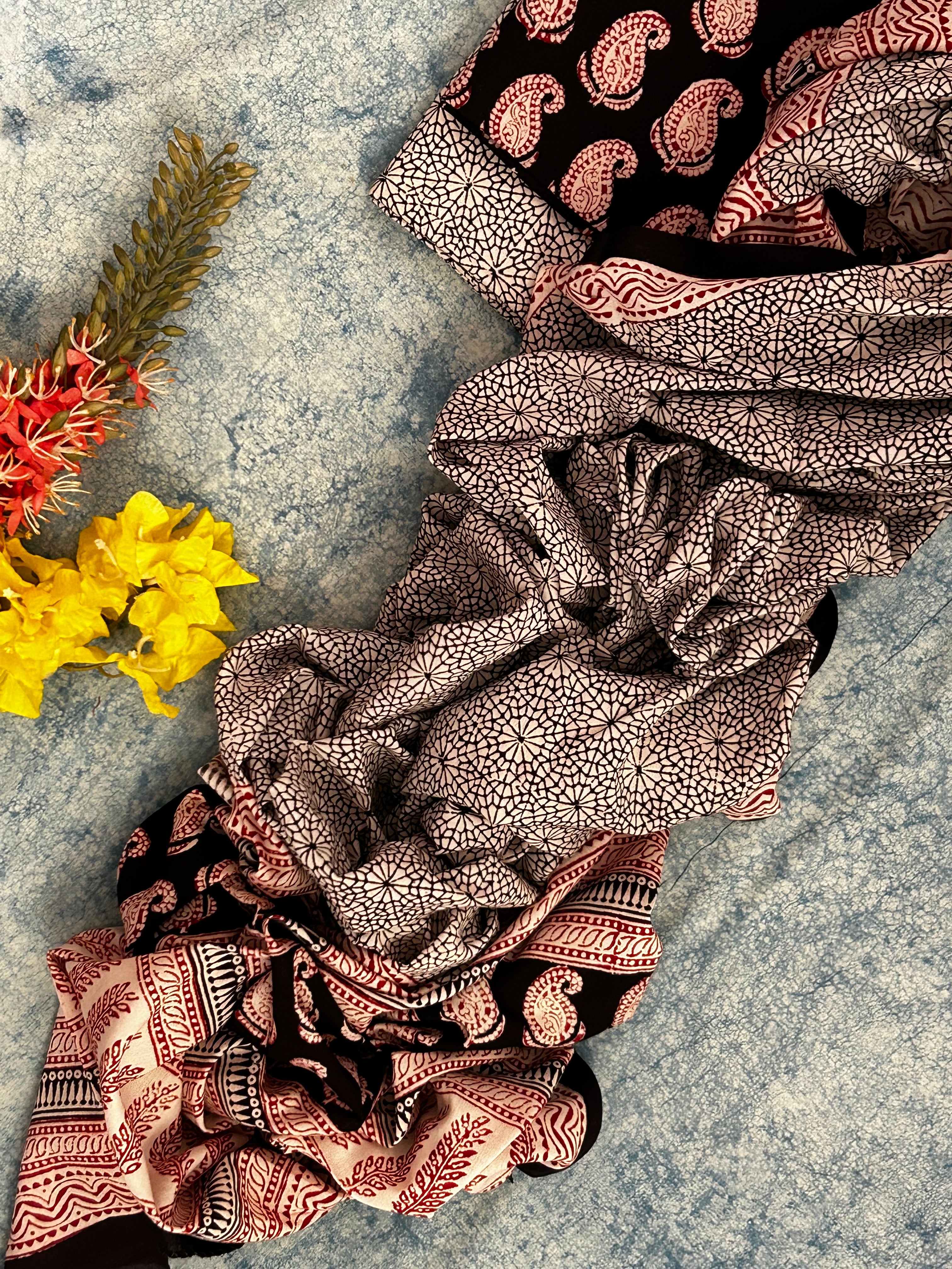 Natural Dyed Bagh Block Print Cotton Suit