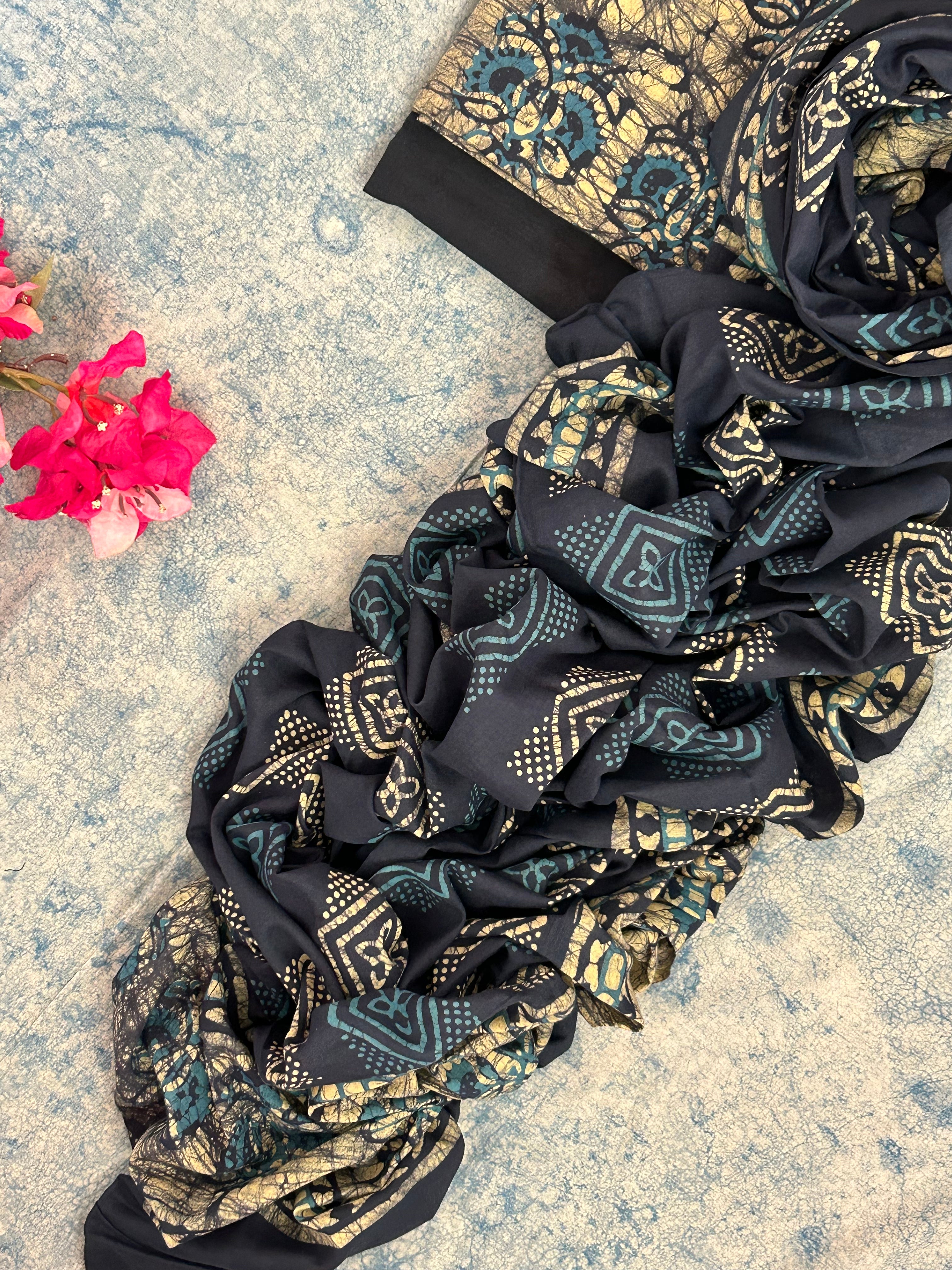Handblock Batik Cotton Suit