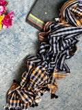 Handwoven Kala Cotton Bhujodi Kurta Dupatta Set
